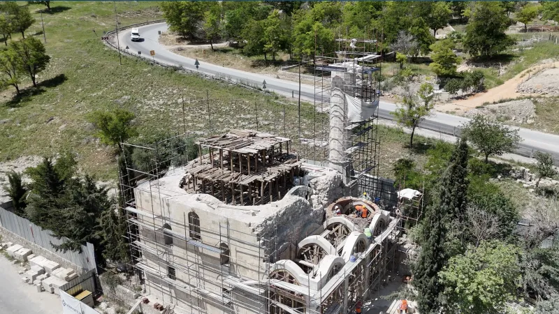 Adıyaman'da depremde yıkılan tarihi Kurşunlu Cami bu yıl yeniden ibadete açılacak